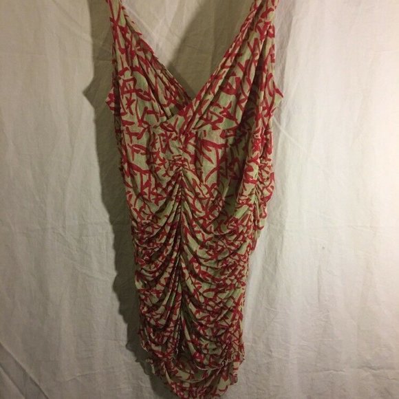 Diane Von Furstenberg Eunicetta Silk Maternity Ruched Tank Top - Picture 5 of 6